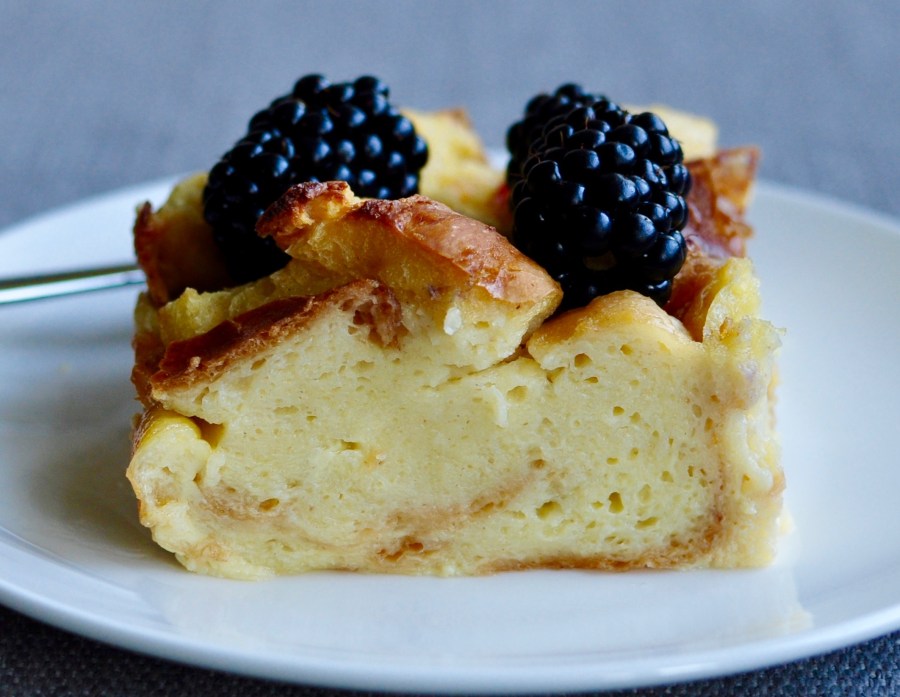 Brioche Bread Pudding with&nbsp;Blackberries