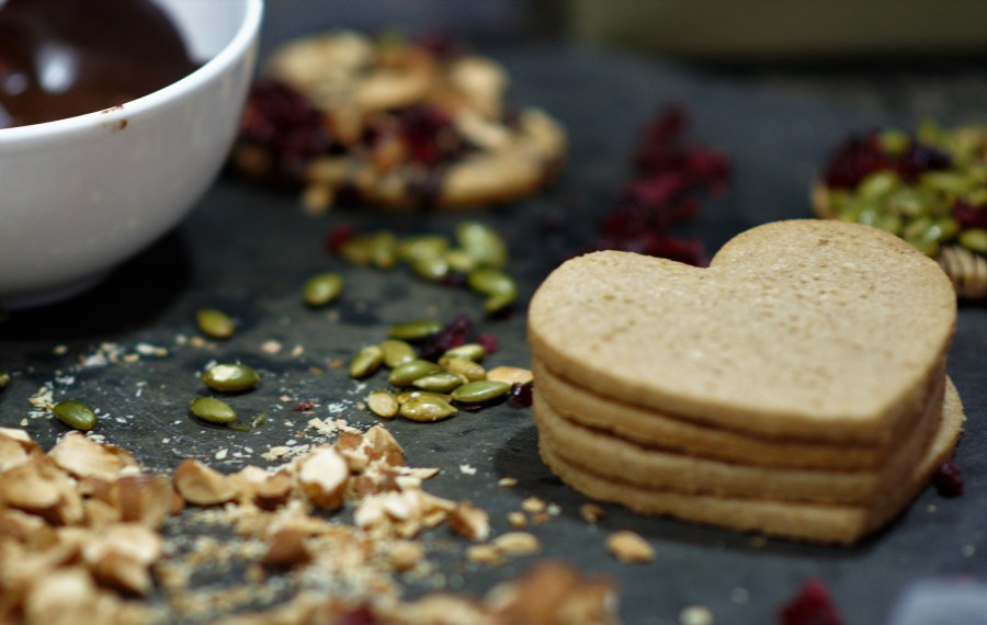 Wholegrain Shortbread Hearts