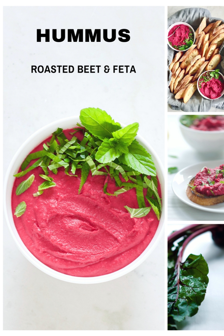 Roasted Beet and Feta Hummus