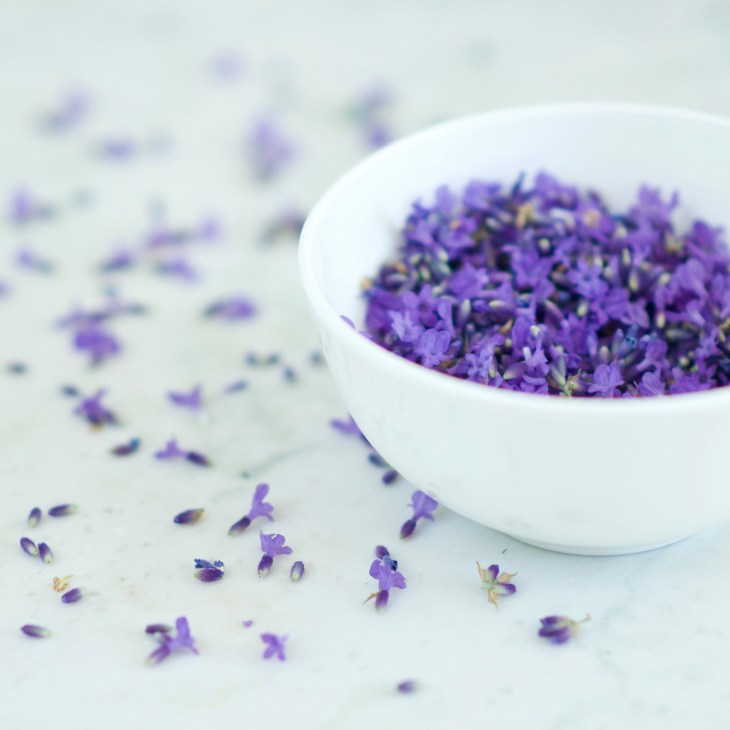 Lavender Lemonade: simple syrup, fresh flowers, lemons