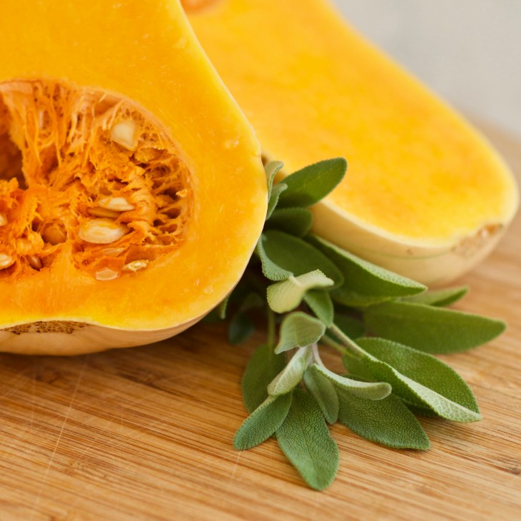 Roasted Butternut Squash Lasagna with hazelnuts