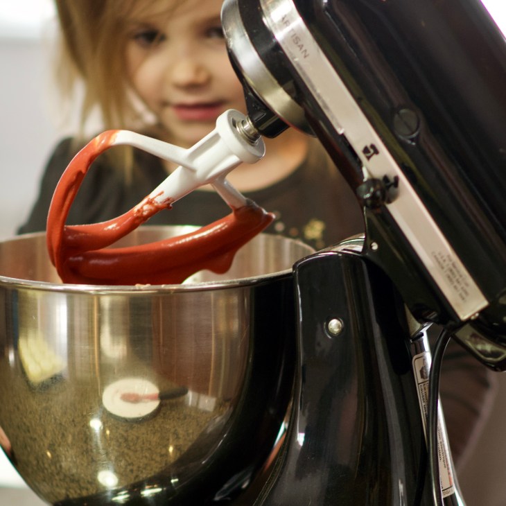 red velvet cupcake batter
