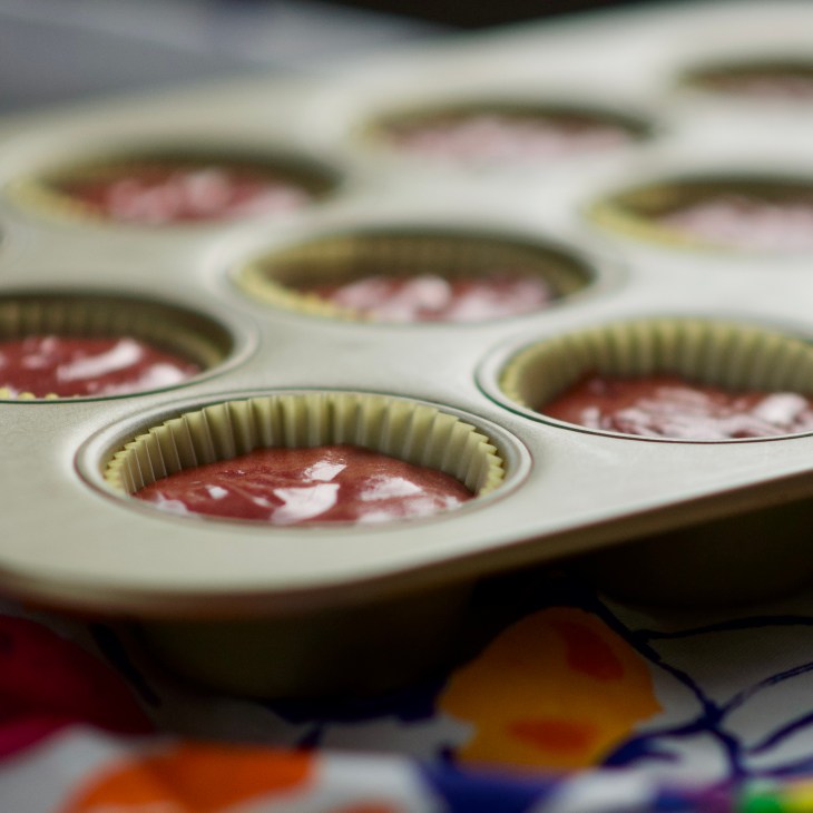 red velvet cupcake batter